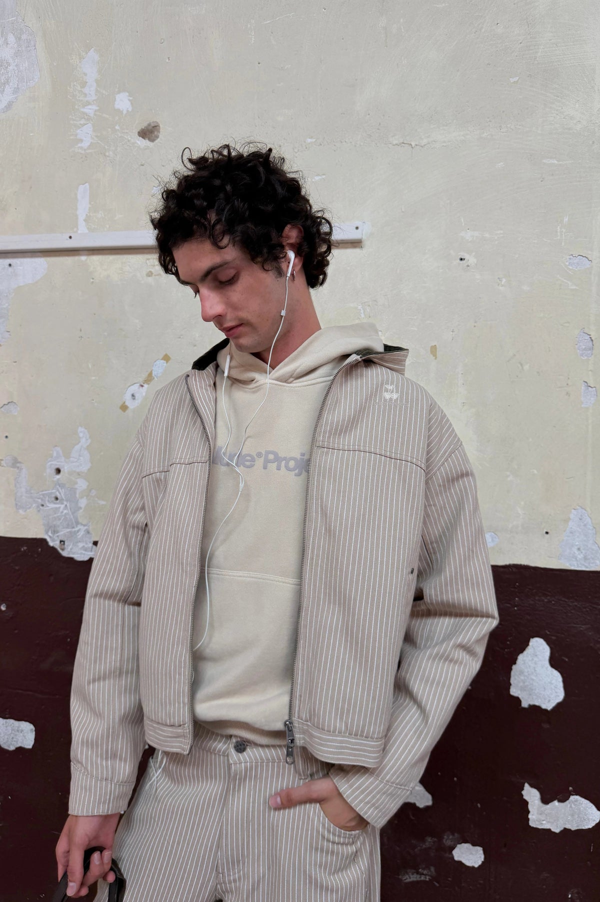 Worker Jacket Canvas Beige