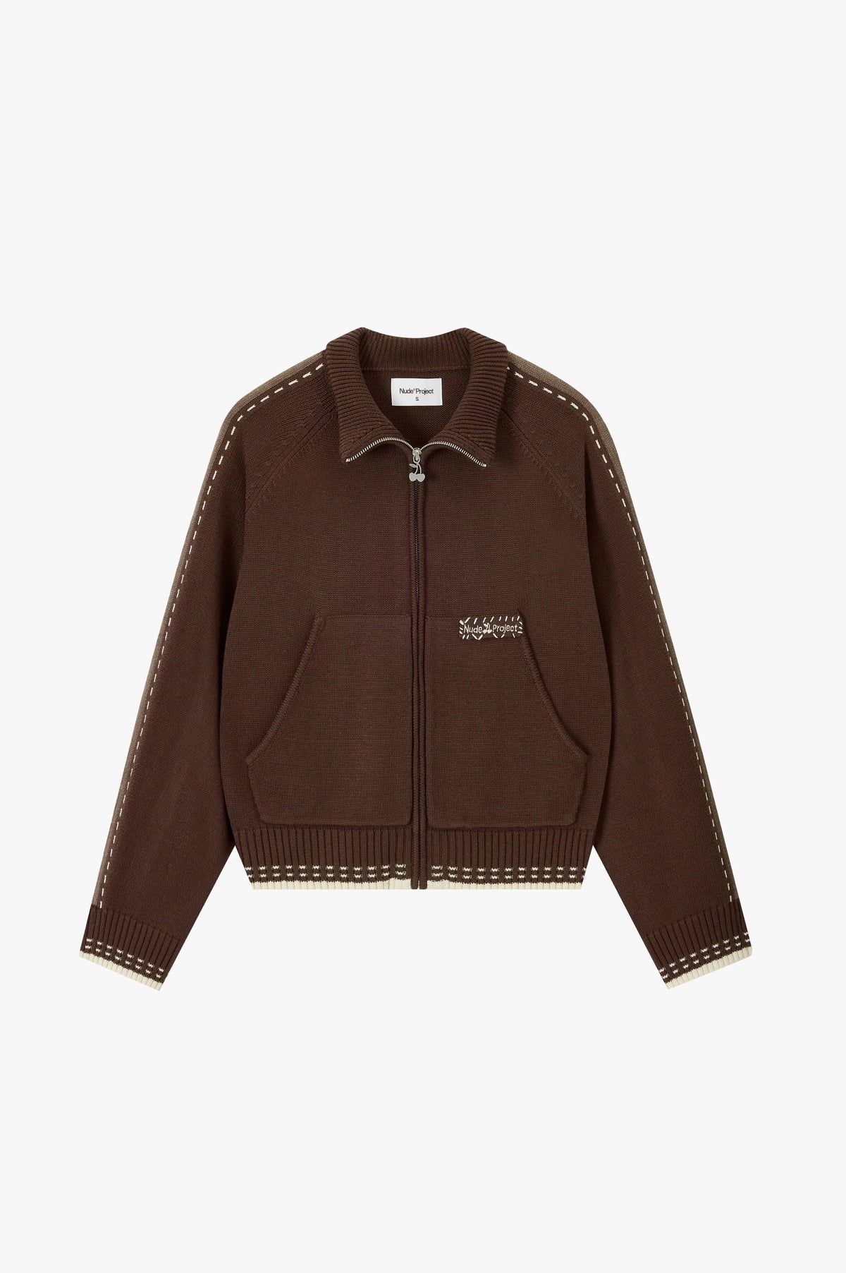 Work Trip Zip-Up Knit Cardigan