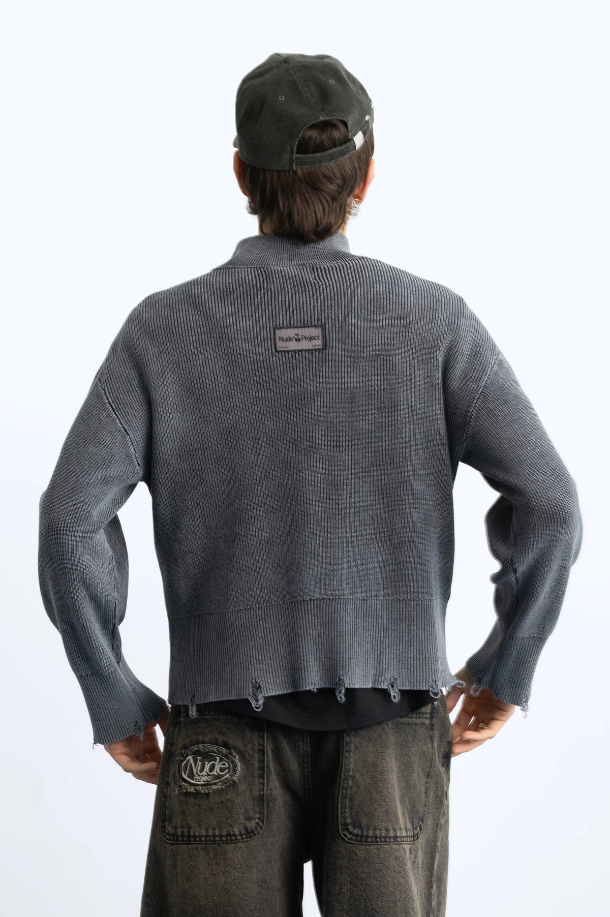 Beast Quarter-Zip Knit Ash