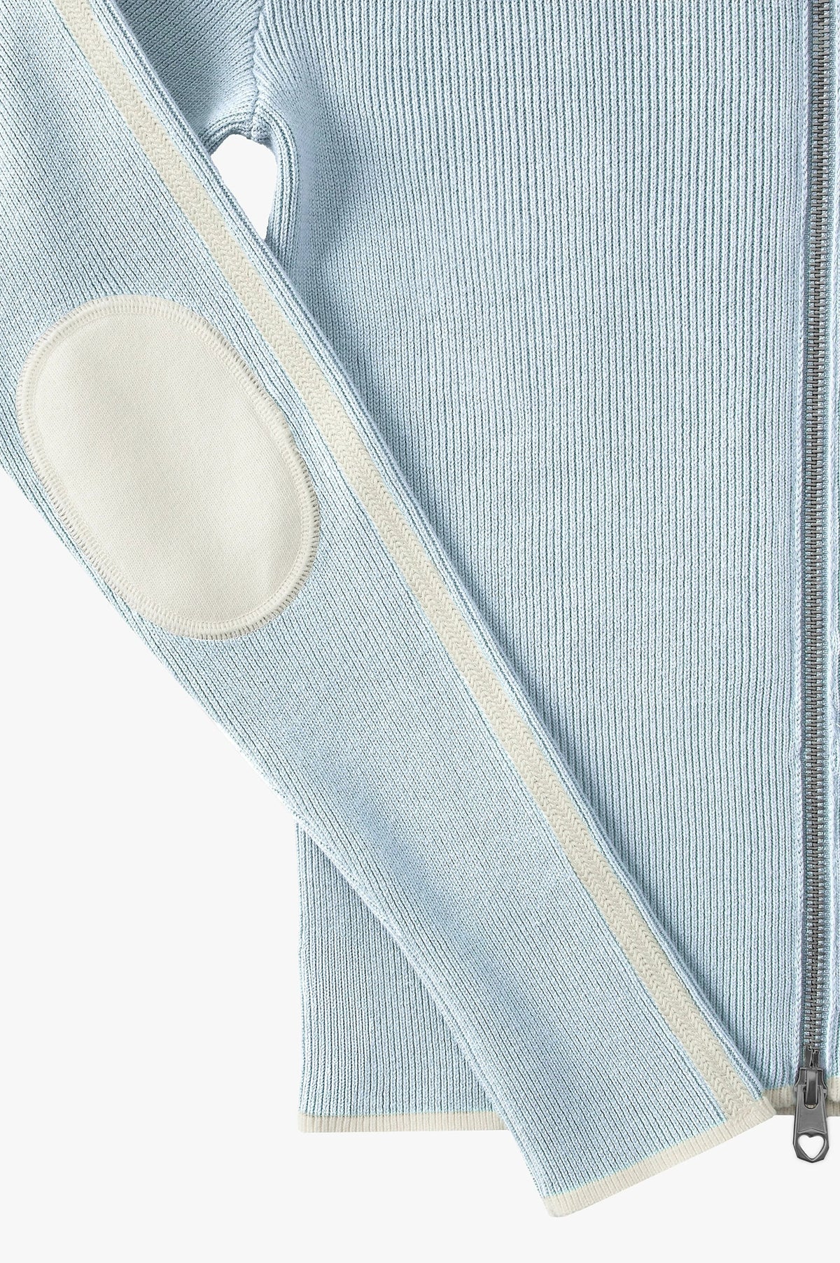Cherries Full-Zip Knit Light Blue